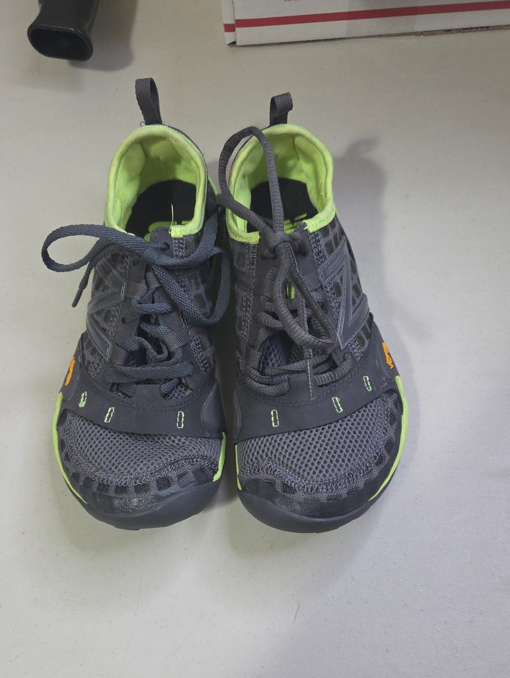 New Balance Gray and Neon Green Athletic Shoes